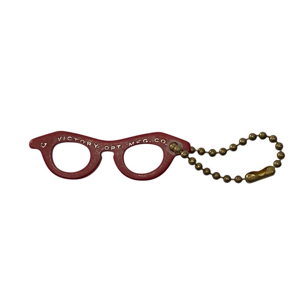 Vintage 50s 60s Glasses Key Chain